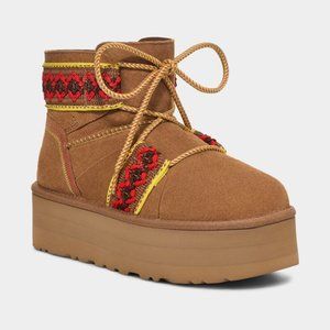 UGG Classic Mini II Braid Platform Chestnut Boots